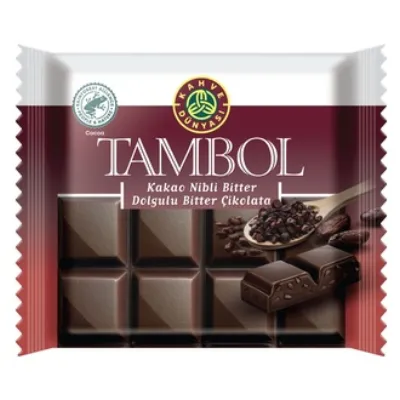 Kahve Dünyası Tambol Kakao Nibli Bitter Dolgulu Çikolata 100 G