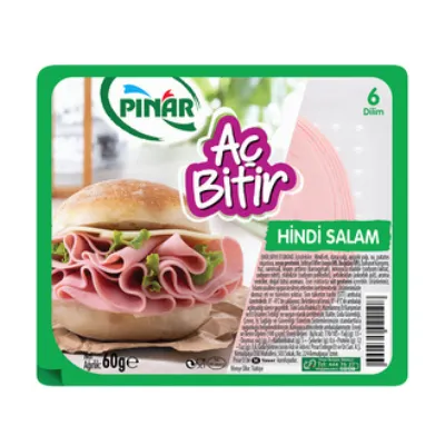 Pınar Aç Bitir Hindi Salam Büyük Dilim 60 G