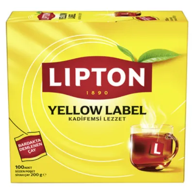 Lipton Yellow Label Bardak Poşet Çay 100'lü 200 G