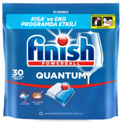 Finish Quantum 30 Kapsül Bulaşık Makinesi Deterjanı Tableti