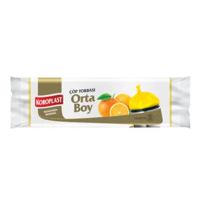 Koroplast Mandarin Çöp Torbası Orta Boy 15'li