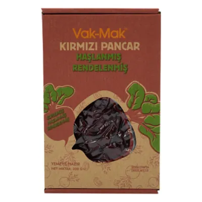 Vak-Mak Kırmızı Pancar Haşlanmış Rendelenmiş 200 G