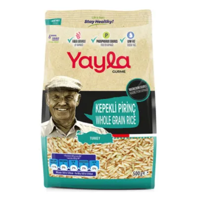 Yayla Gurme Kepekli Pirinç 500 G