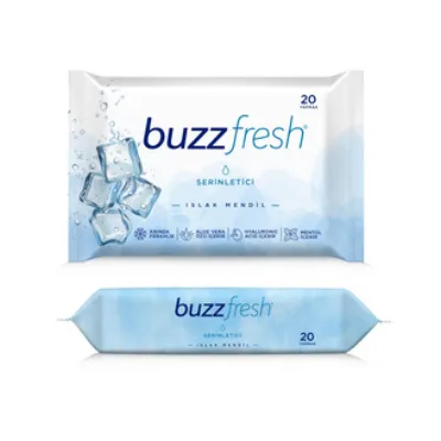 Buzzfresh Serinletici Islak Mendil 20'li
