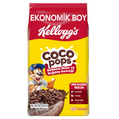 Kellogg's Coco Pops Çikolatalı Mısır ve Buğday Gevreği 1 Kg