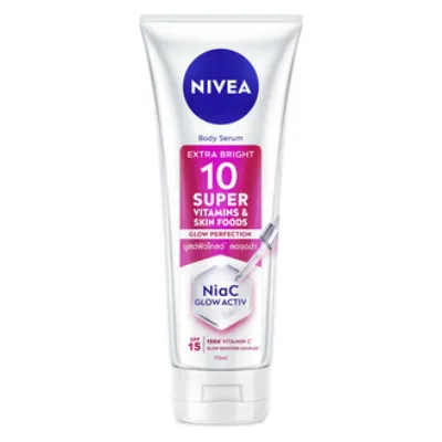 NIVEA SPF15 Super10 Serum Etkili Aydınlatıcı ve Nemlendirici Vücut Losyonu 170 Ml