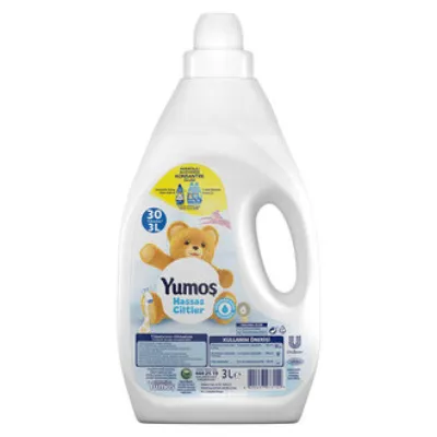 Yumoş Yumuşatıcı Hassas Ciltler İçin 3000 ML 30 Yıkama 