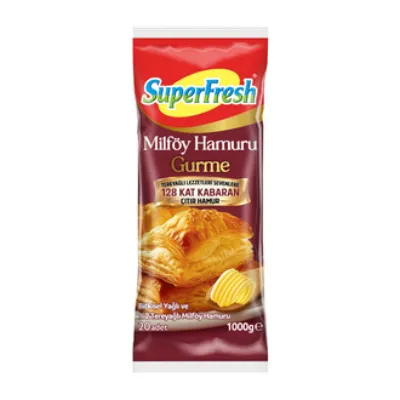 SuperFresh Tereyağlı Milföy Hamuru 1 Kg