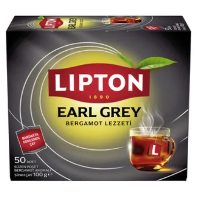 Lipton Earl Grey Bardak Poşet Çay 50'li 100 G