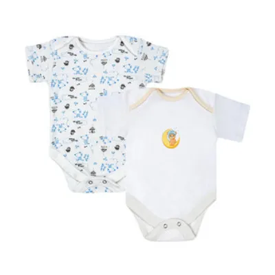 Kardelen Bebe 2'li Kısa Kol Body Erkek 0-3 Ay