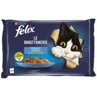 Felix Avantajlı Somonlu Ton Balıklı Yaş Mama 4 x 85 G
