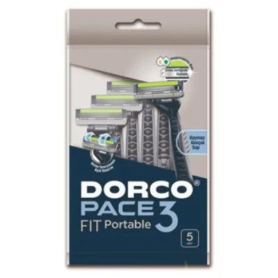 Dorco Pace 3 Fit Üç Bıçaklı Kullan At Tıraş Bıçağı 5'li