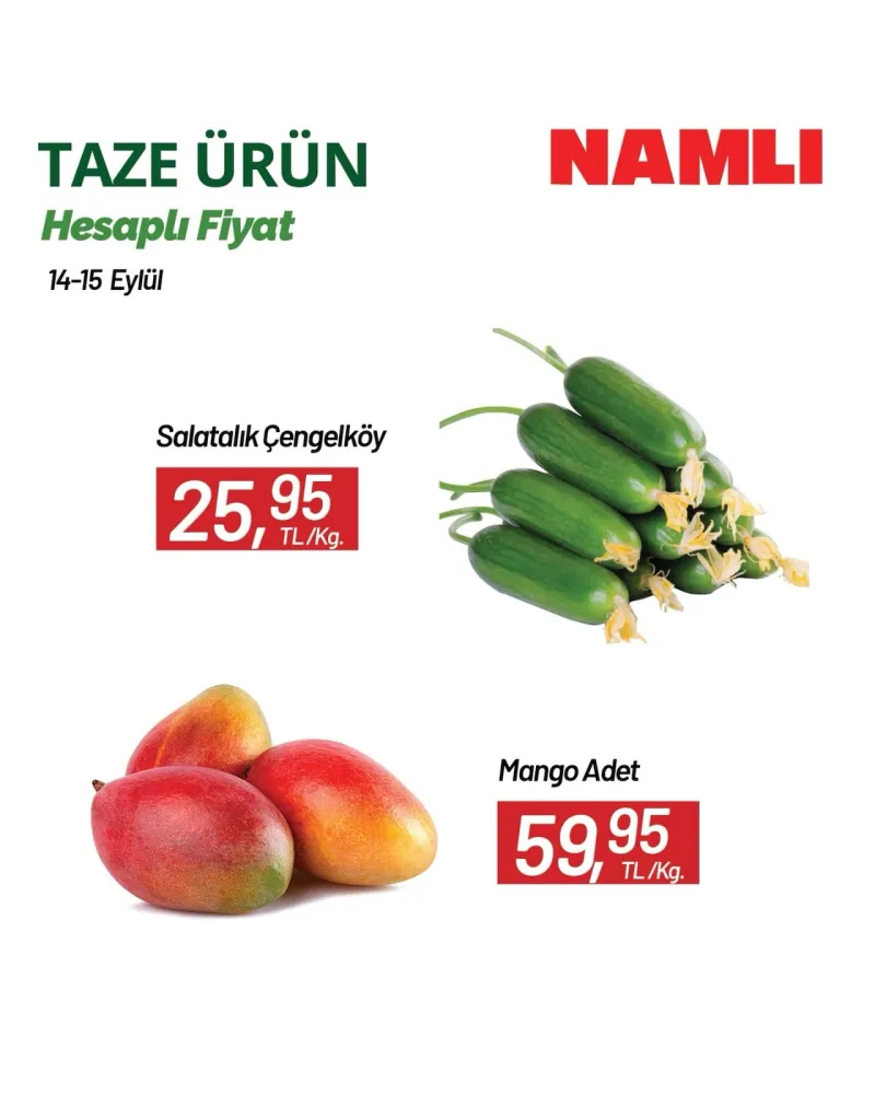 Namlı Hipermarketleri broşürü sayfa 1