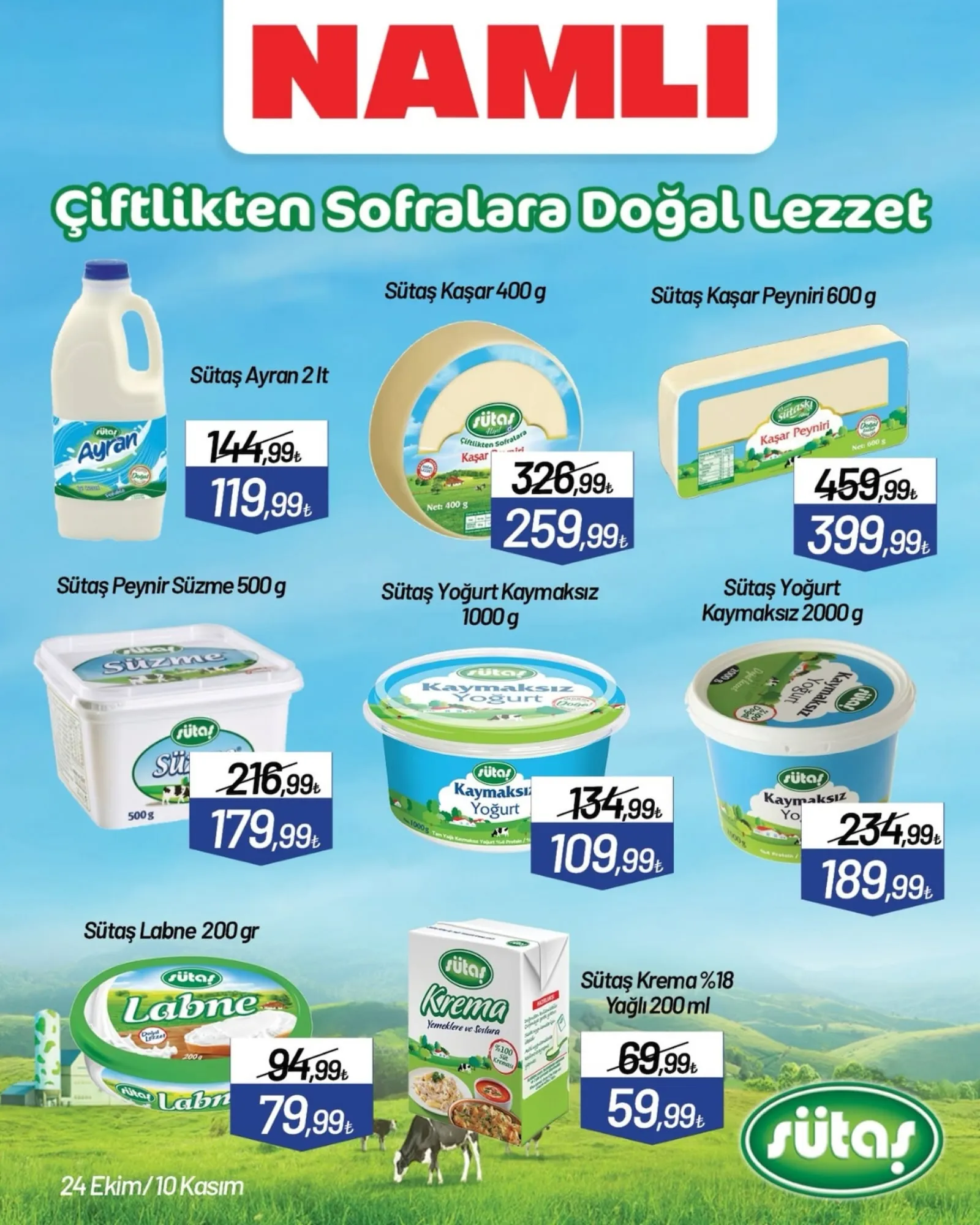 Namlı Hipermarketleri broşürü sayfa 1
