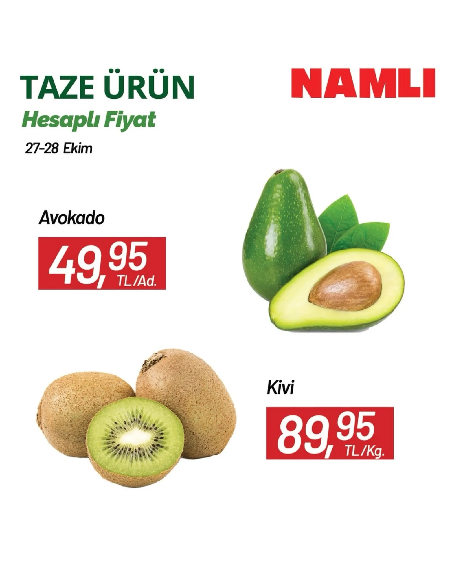 Namlı Hipermarketleri broşürü sayfa 1