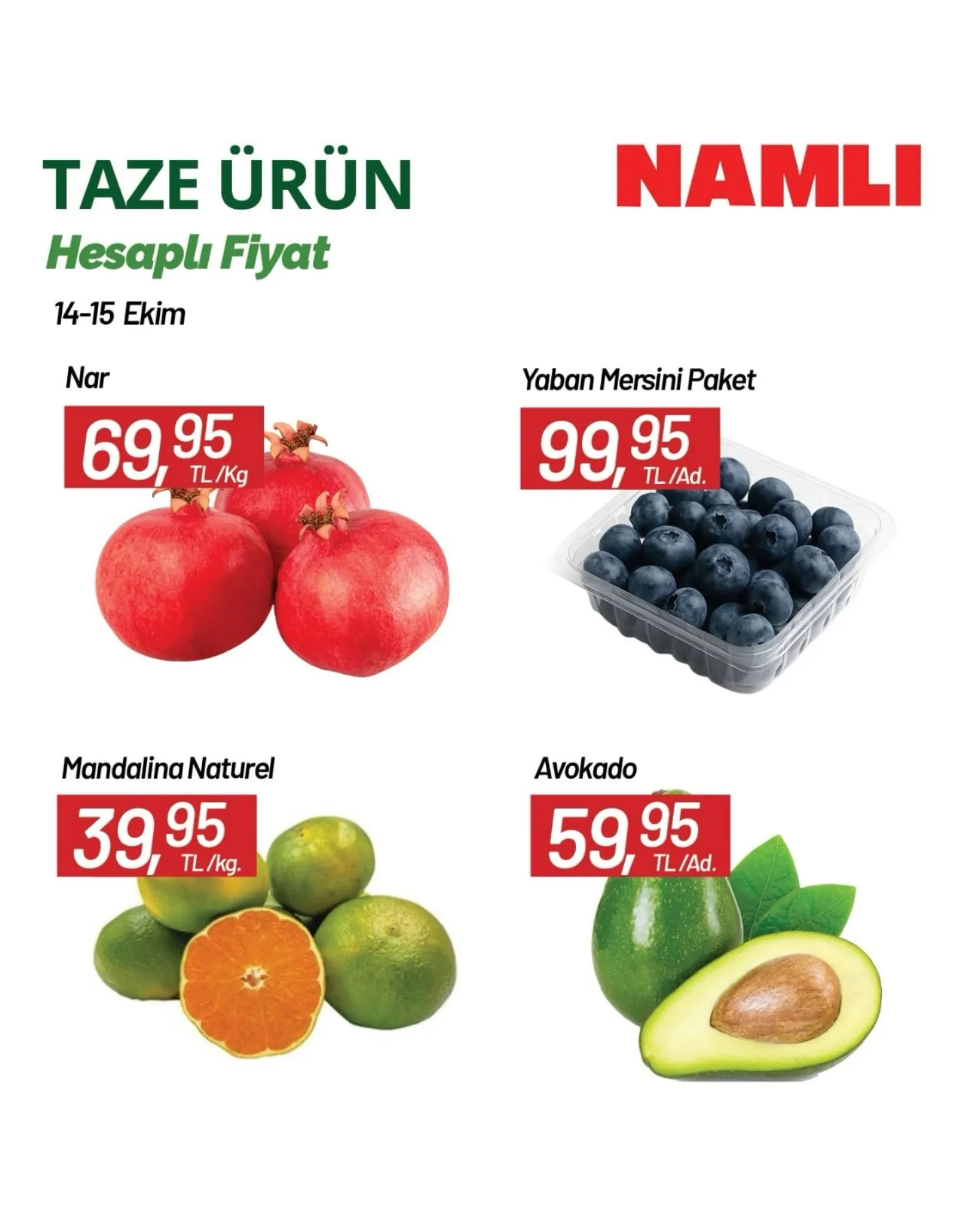 Namlı Hipermarketleri broşürü sayfa 1