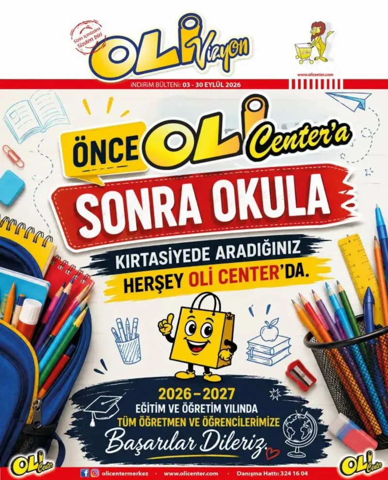 Oli Center broşürü sayfa 1