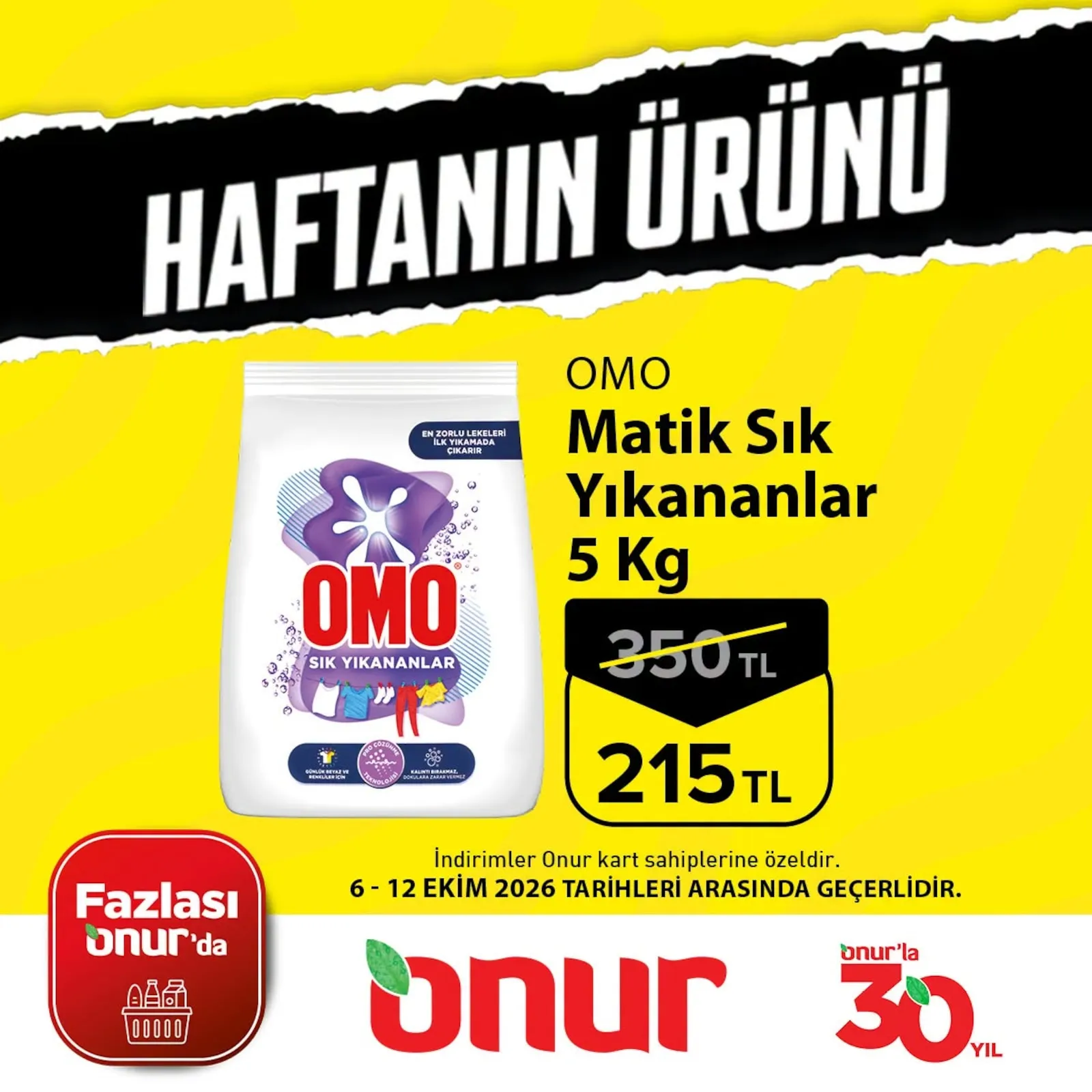 Onur Market broşürü sayfa 1