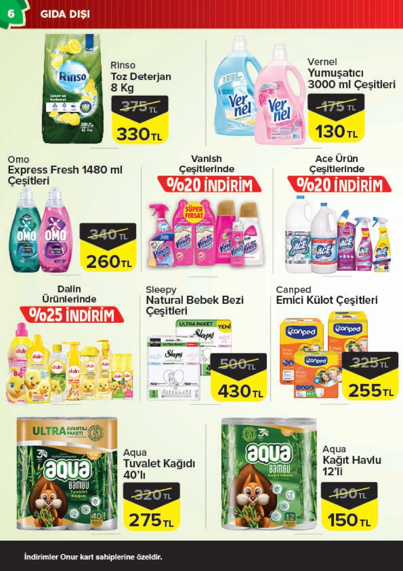 Onur Market broşürü sayfa 6