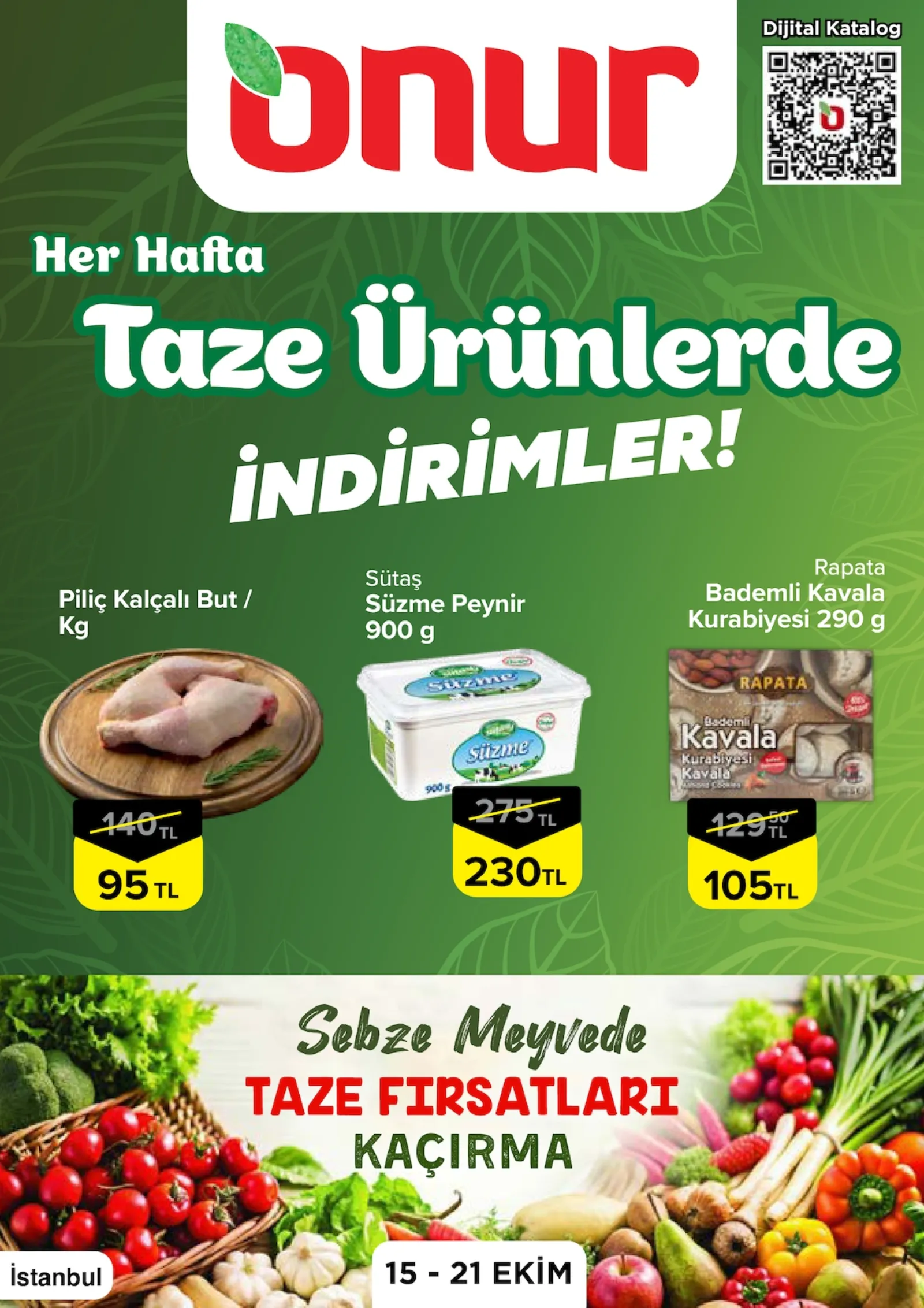 Onur Market broşürü sayfa 1