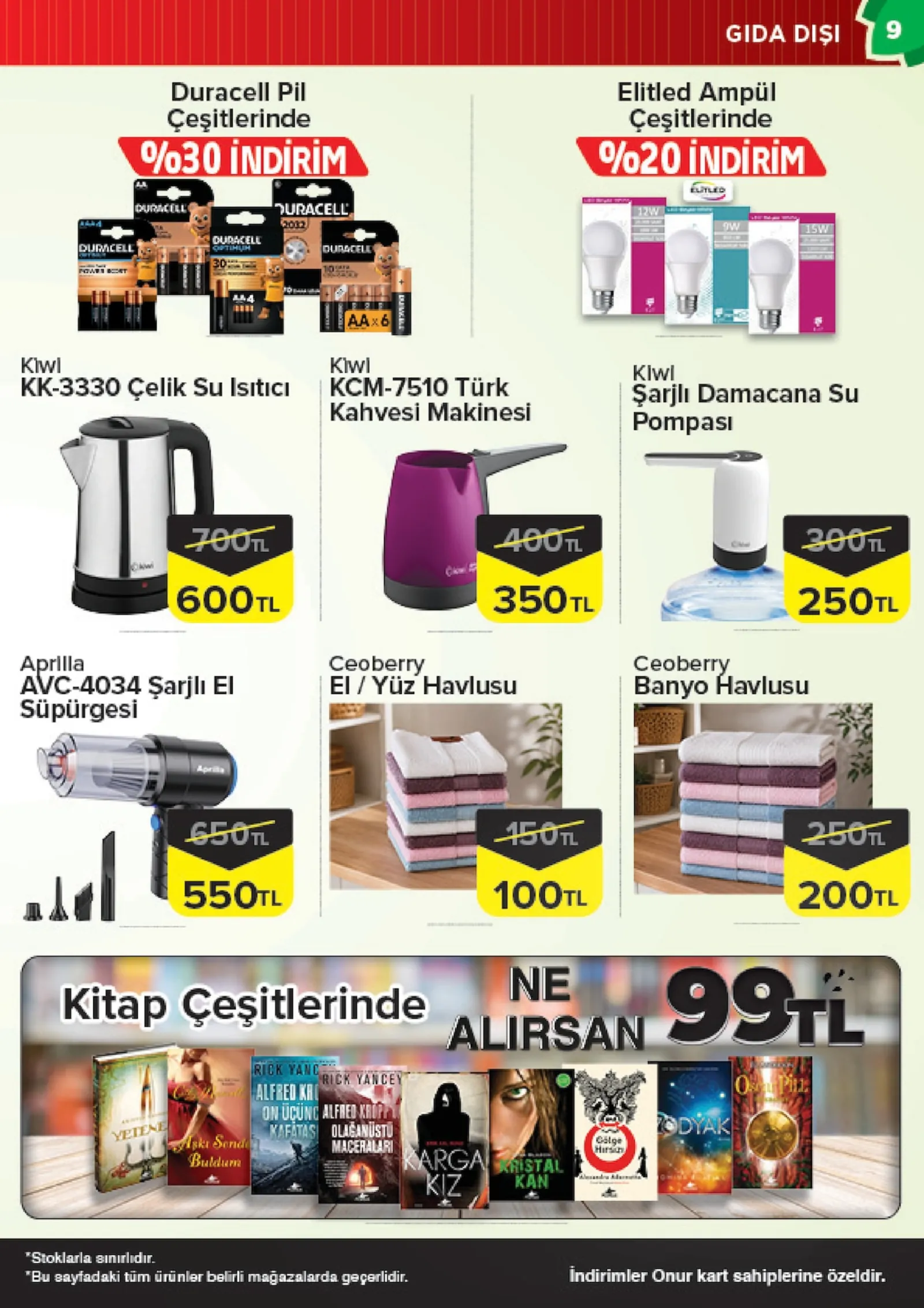 Onur Market broşürü sayfa 9
