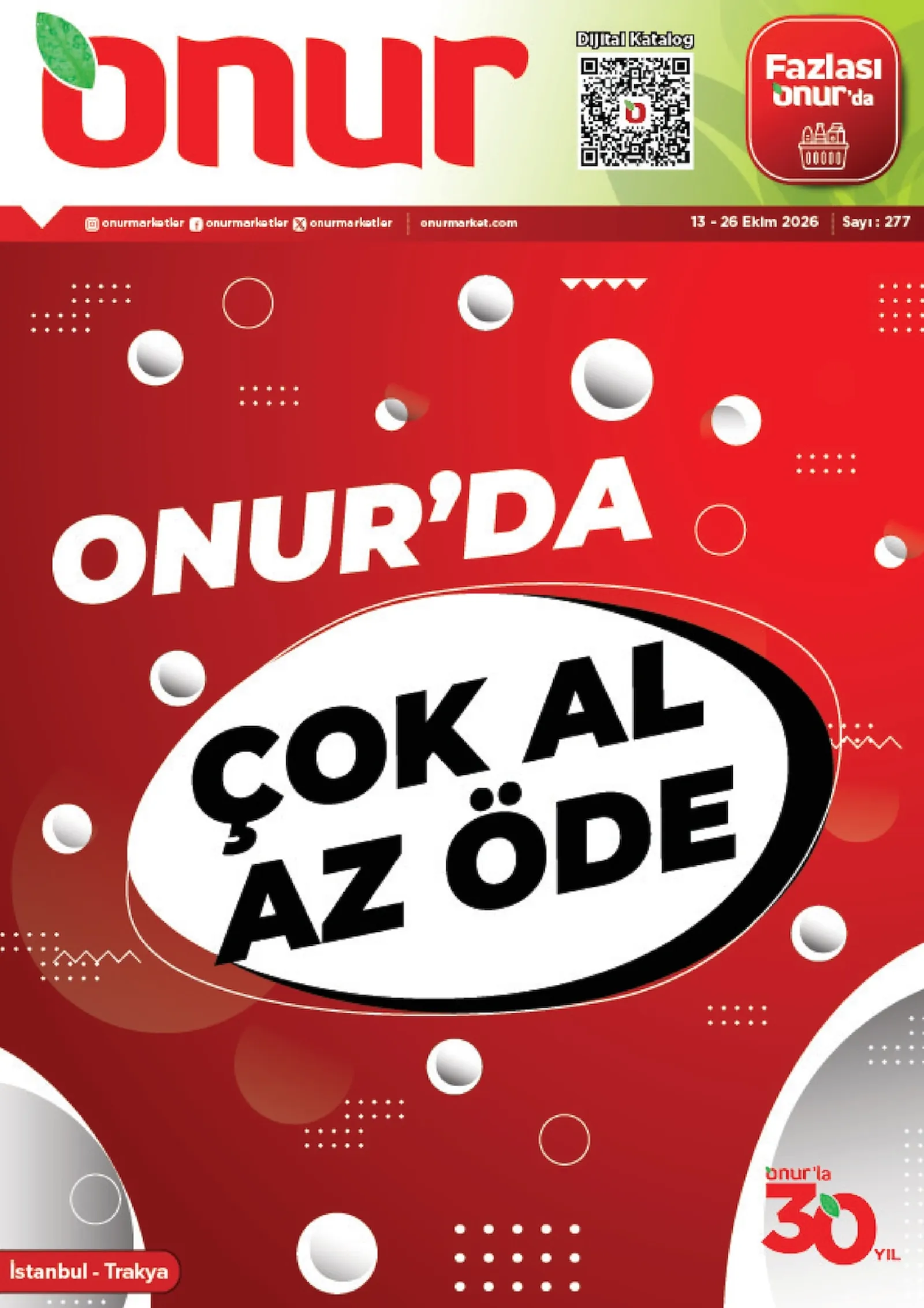 Onur Market broşürü sayfa 1