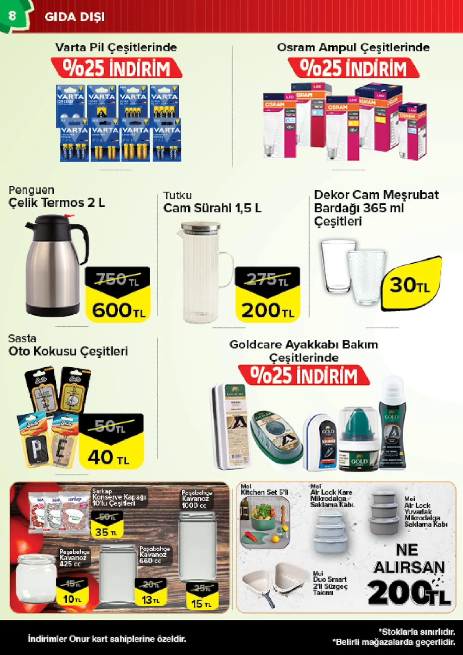 Onur Market broşürü sayfa 8