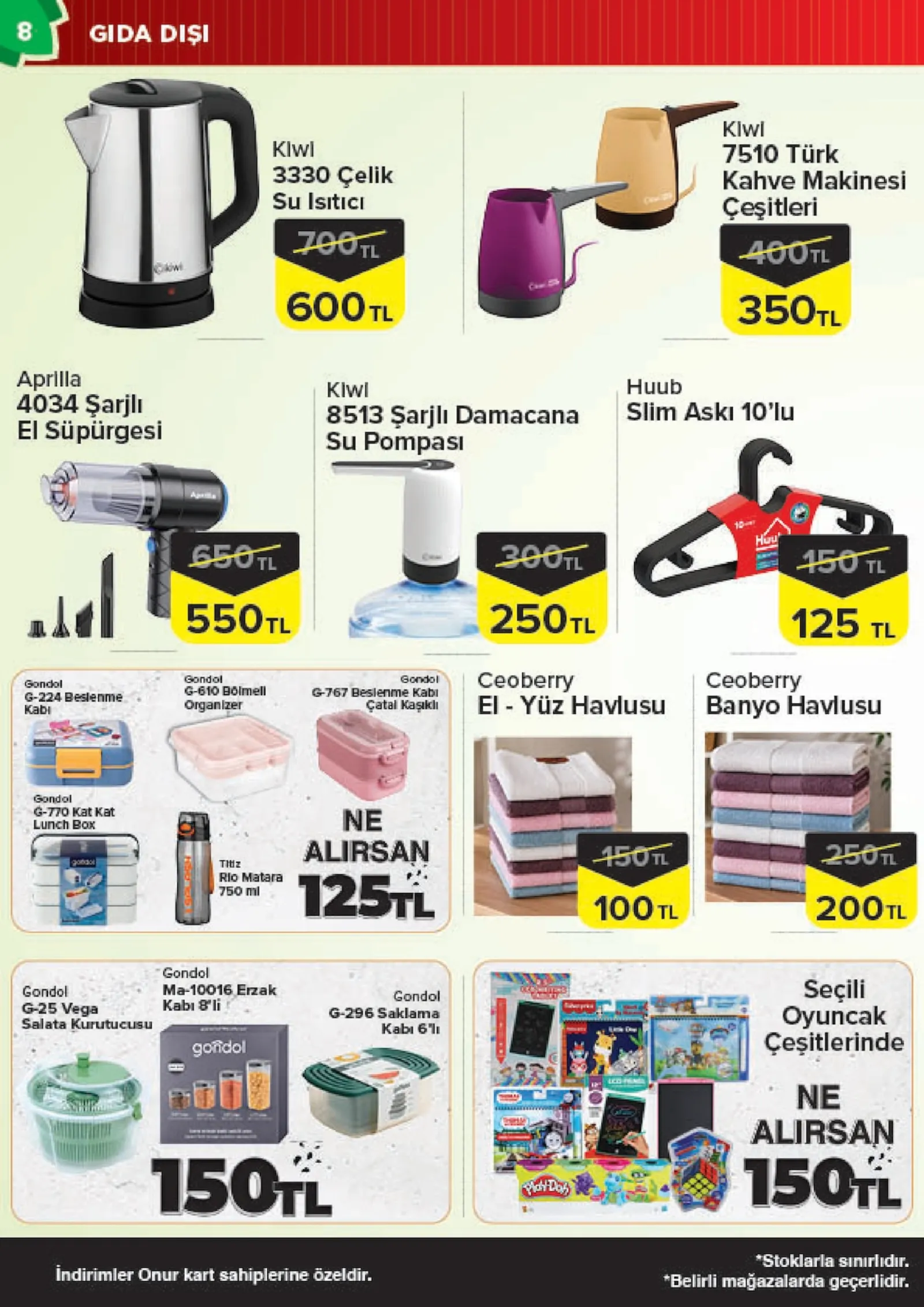 Onur Market broşürü sayfa 8