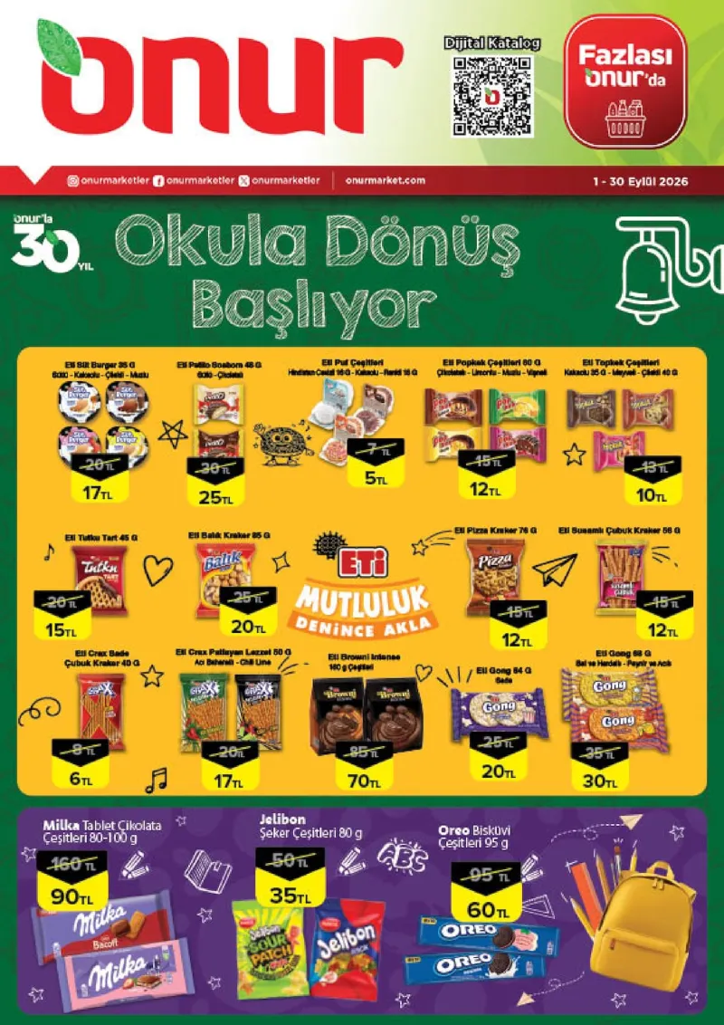 Onur Market broşürü