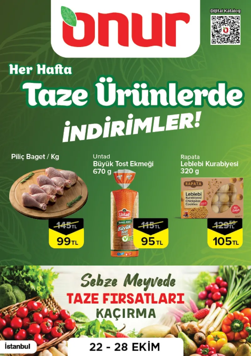 Onur Market broşürü sayfa 1