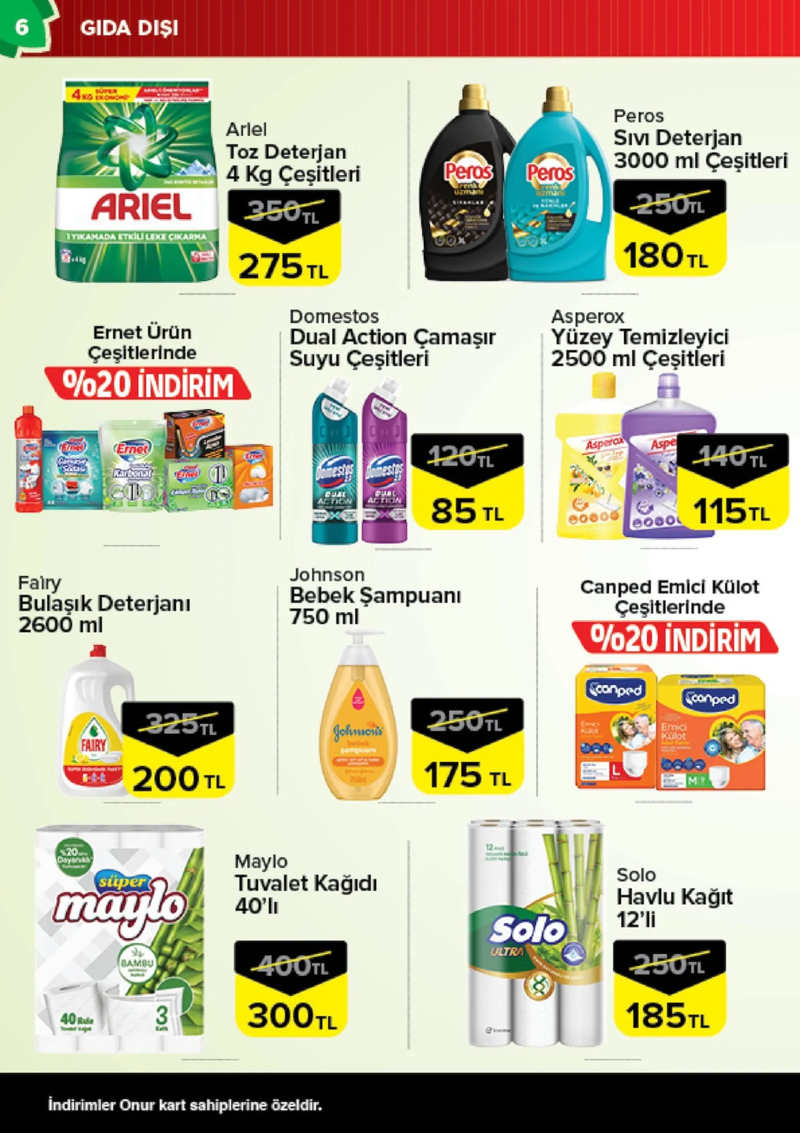 Onur Market broşürü sayfa 6