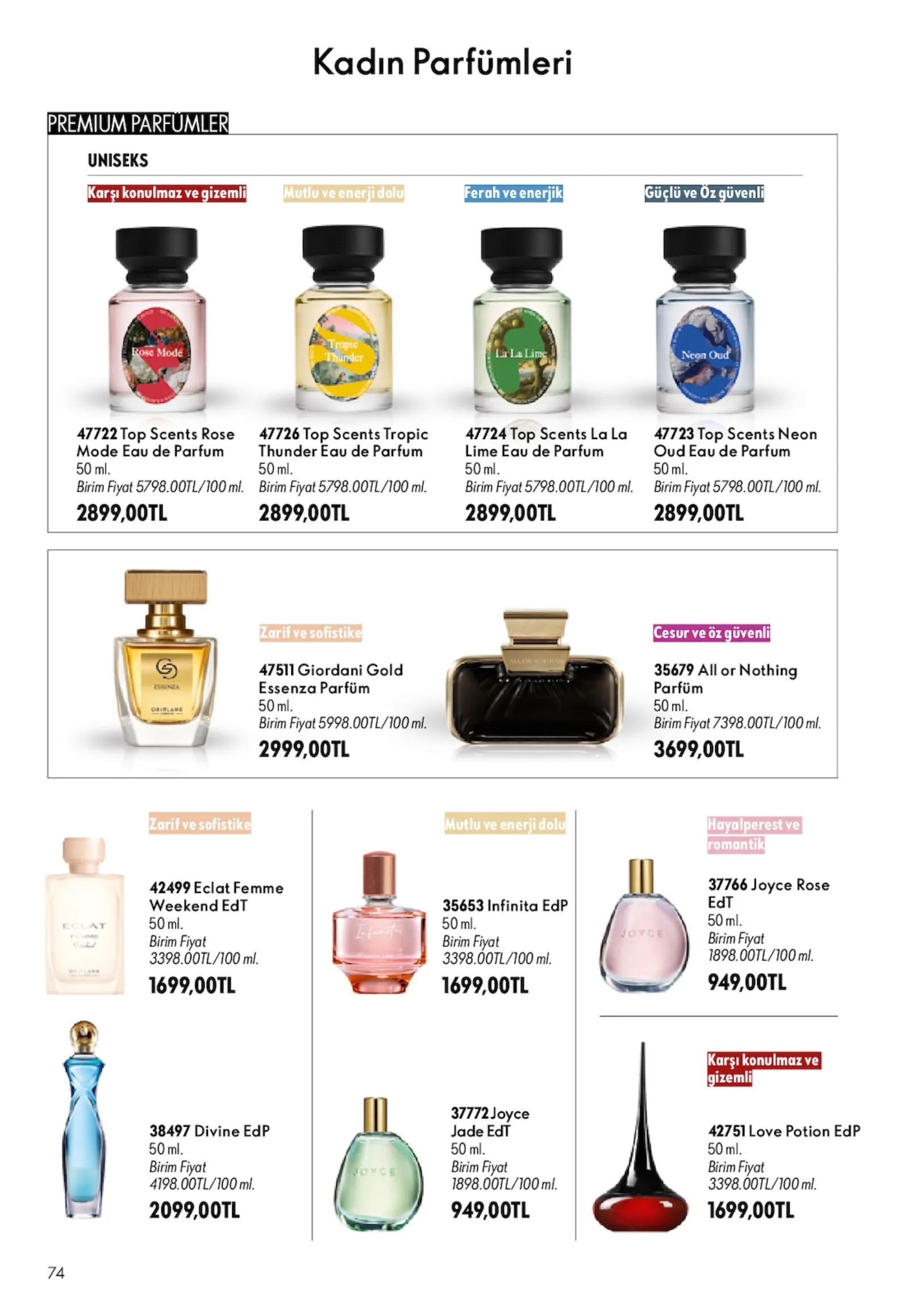 Oriflame broşürü sayfa 74