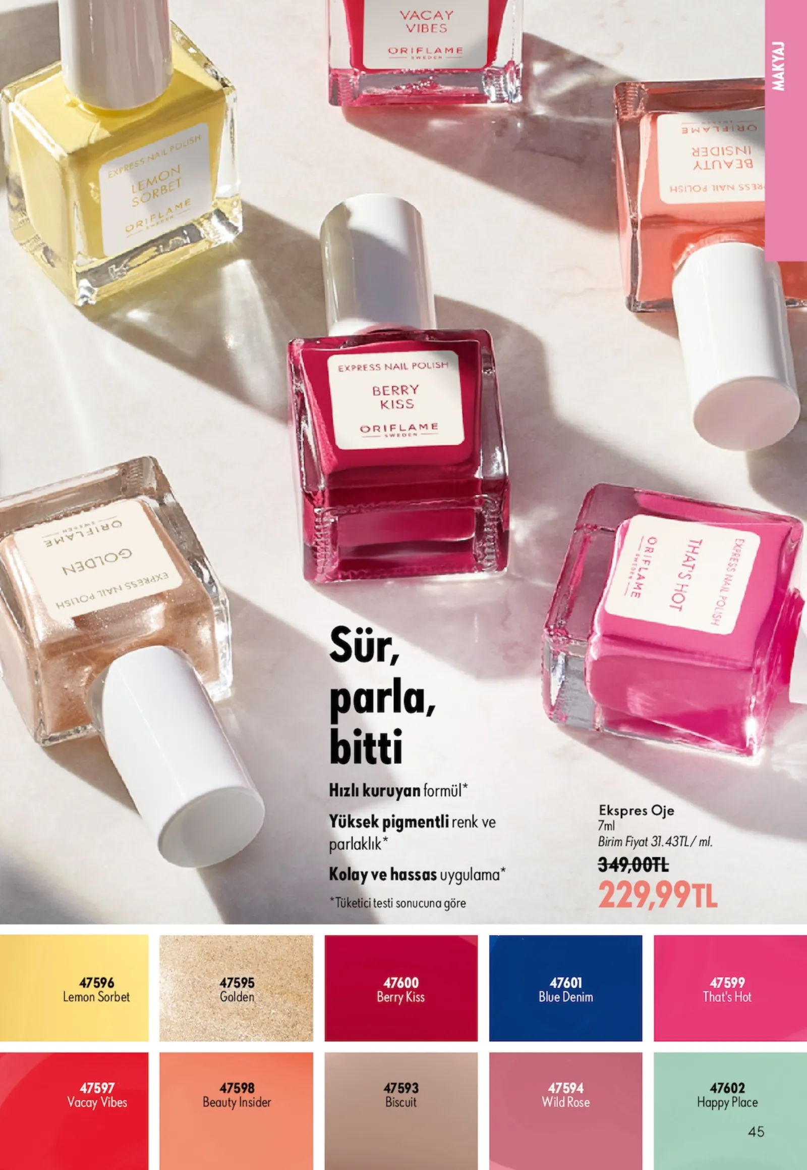 Oriflame broşürü sayfa 45