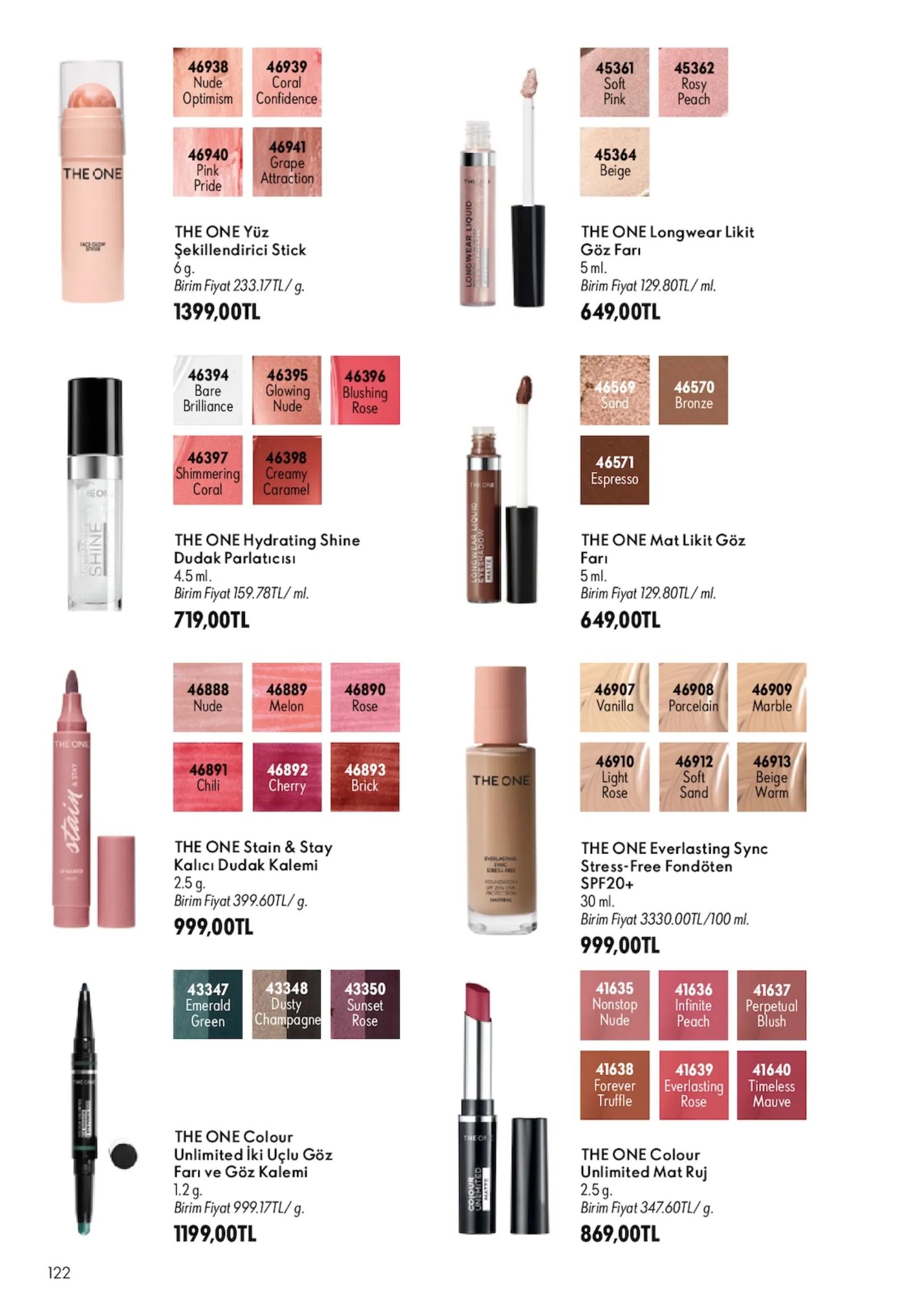 Oriflame broşürü sayfa 122