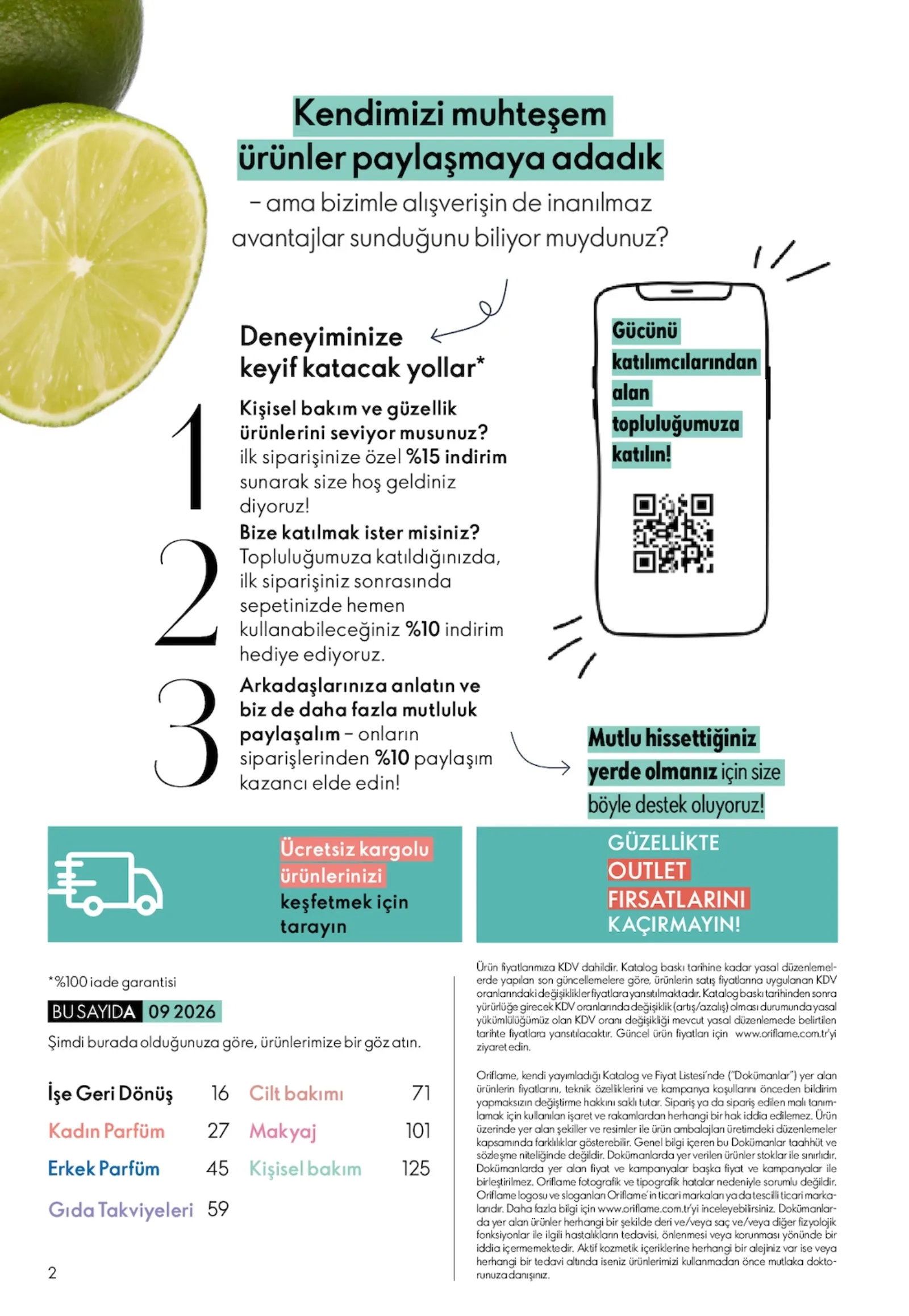 Oriflame broşürü sayfa 2