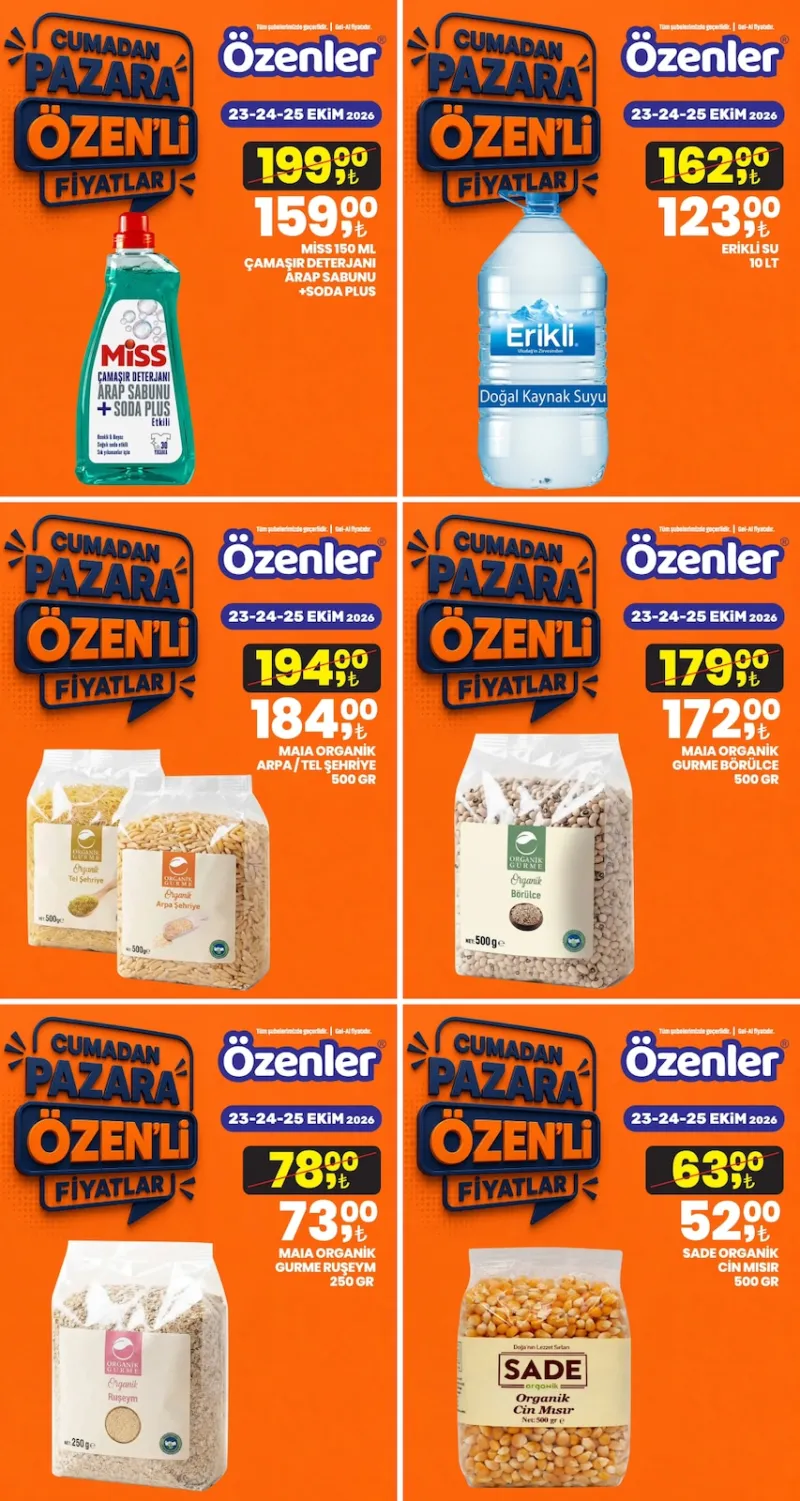 Özenler Market broşürü sayfa 1