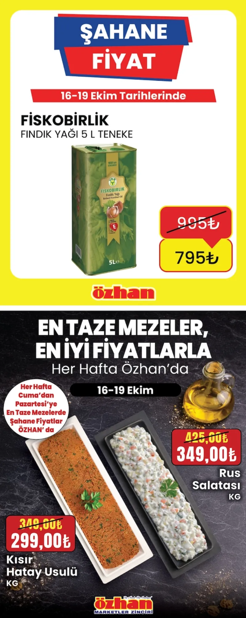 Özhan Marketler Zinciri broşürü