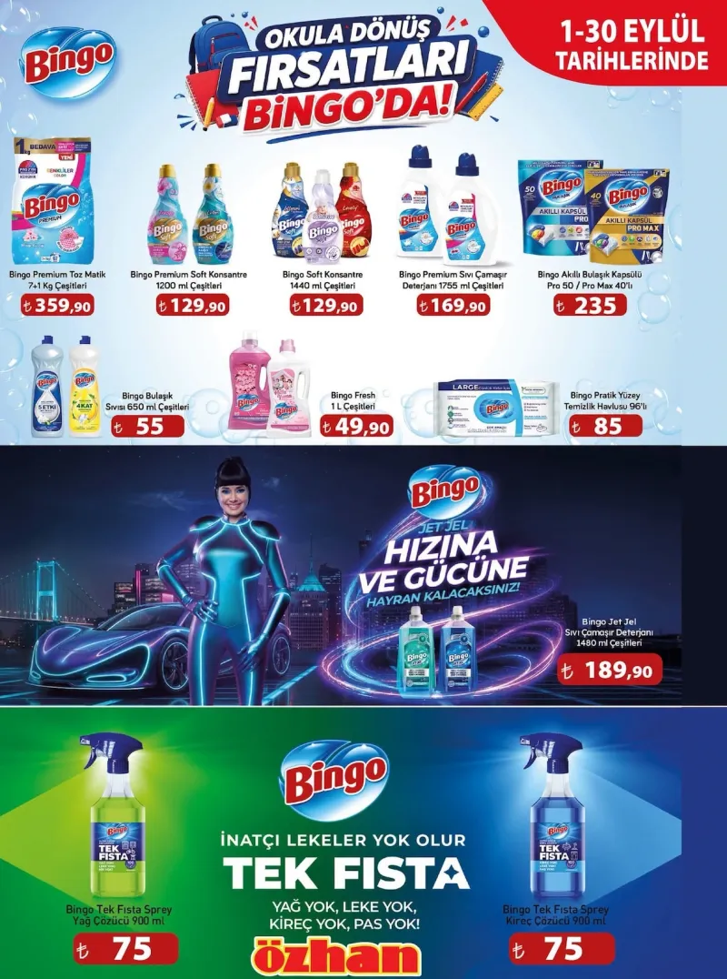 Özhan Marketler Zinciri broşürü