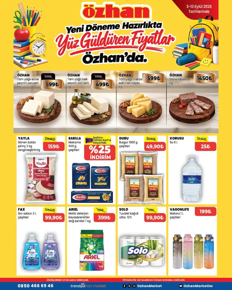 Özhan Marketler Zinciri broşürü