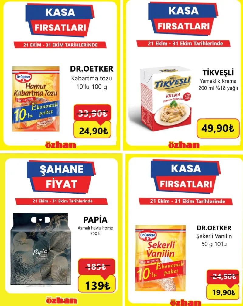 Özhan Marketler Zinciri broşürü sayfa 1