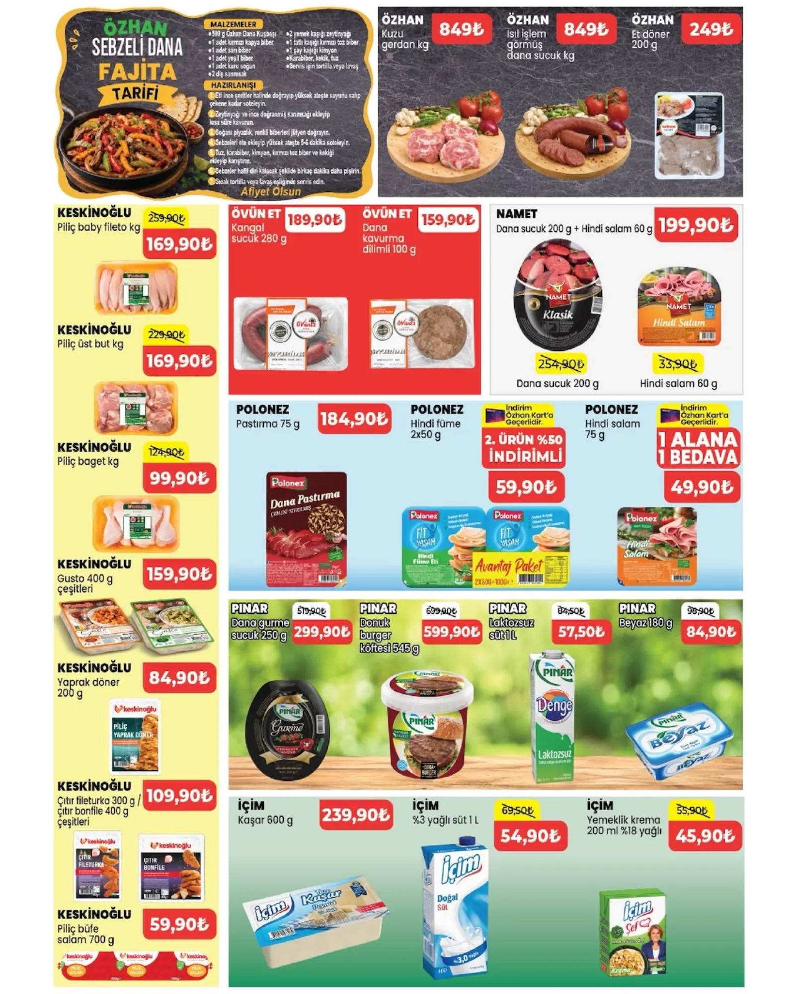 Özhan Marketler Zinciri broşürü sayfa 2