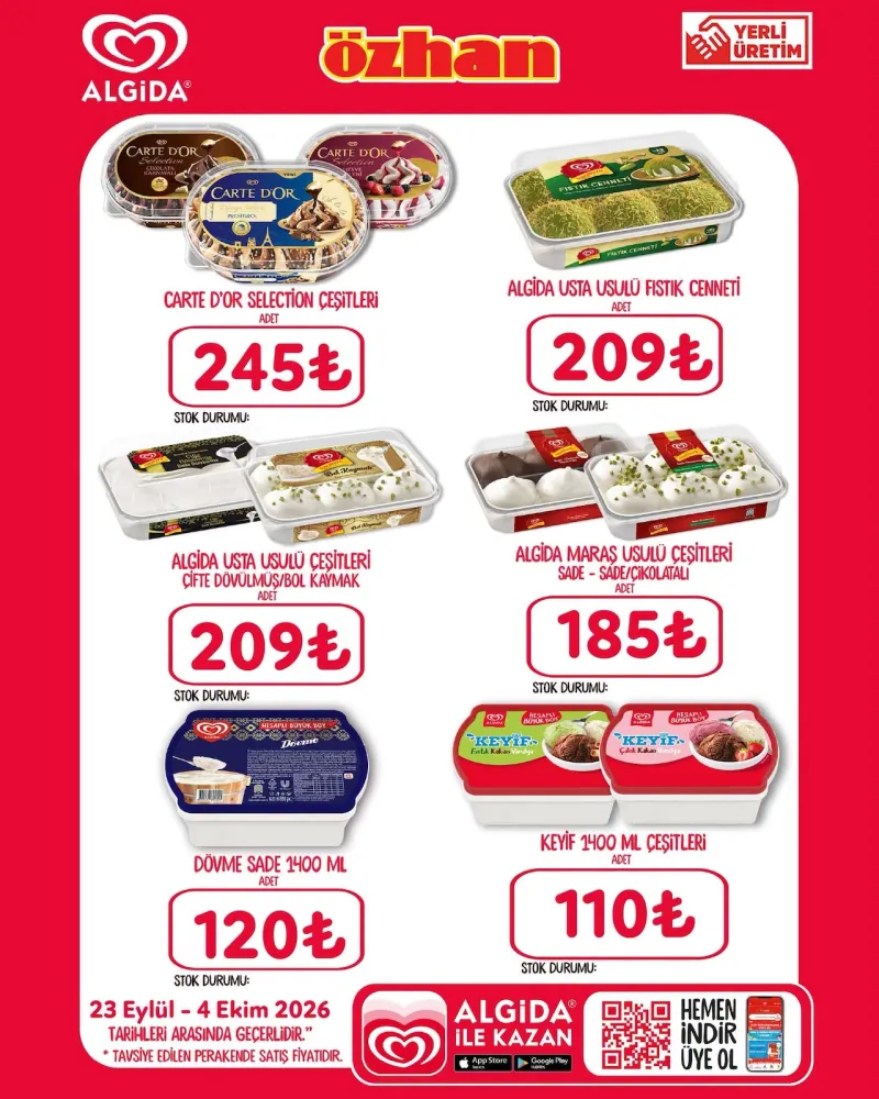 Özhan Marketler Zinciri broşürü sayfa 1
