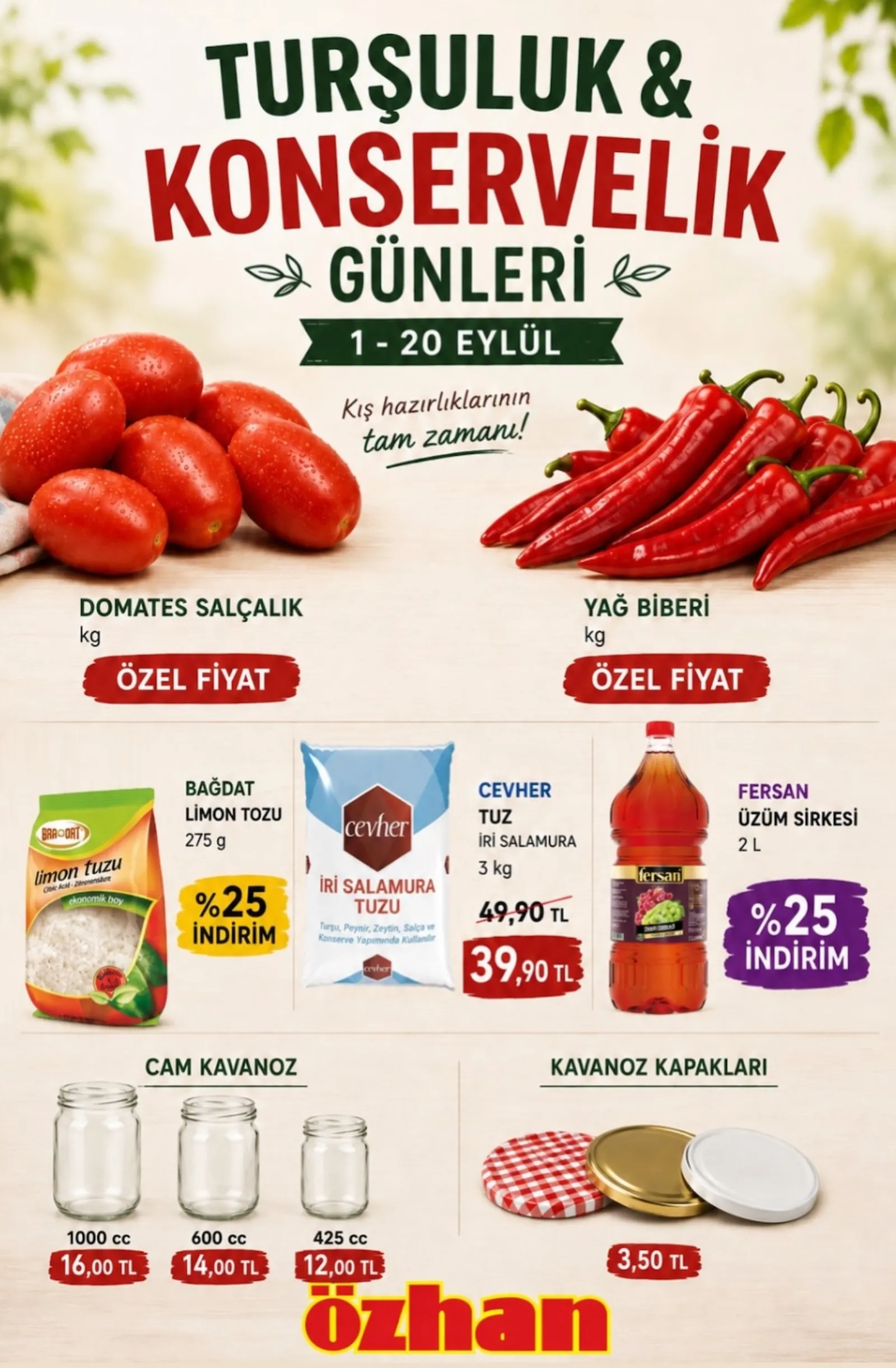 Özhan Marketler Zinciri broşürü