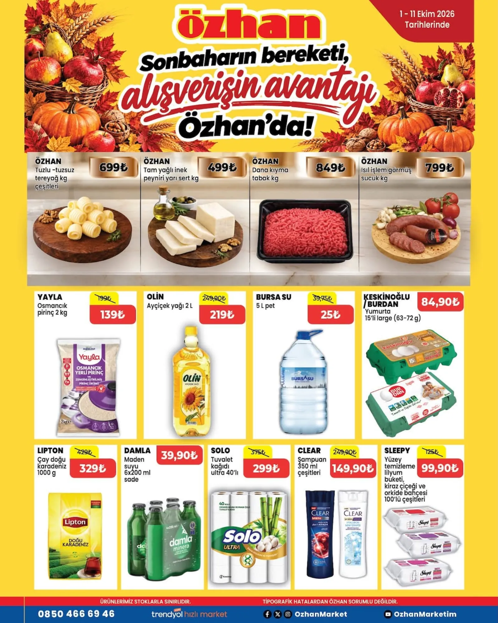 Özhan Marketler Zinciri broşürü sayfa 1