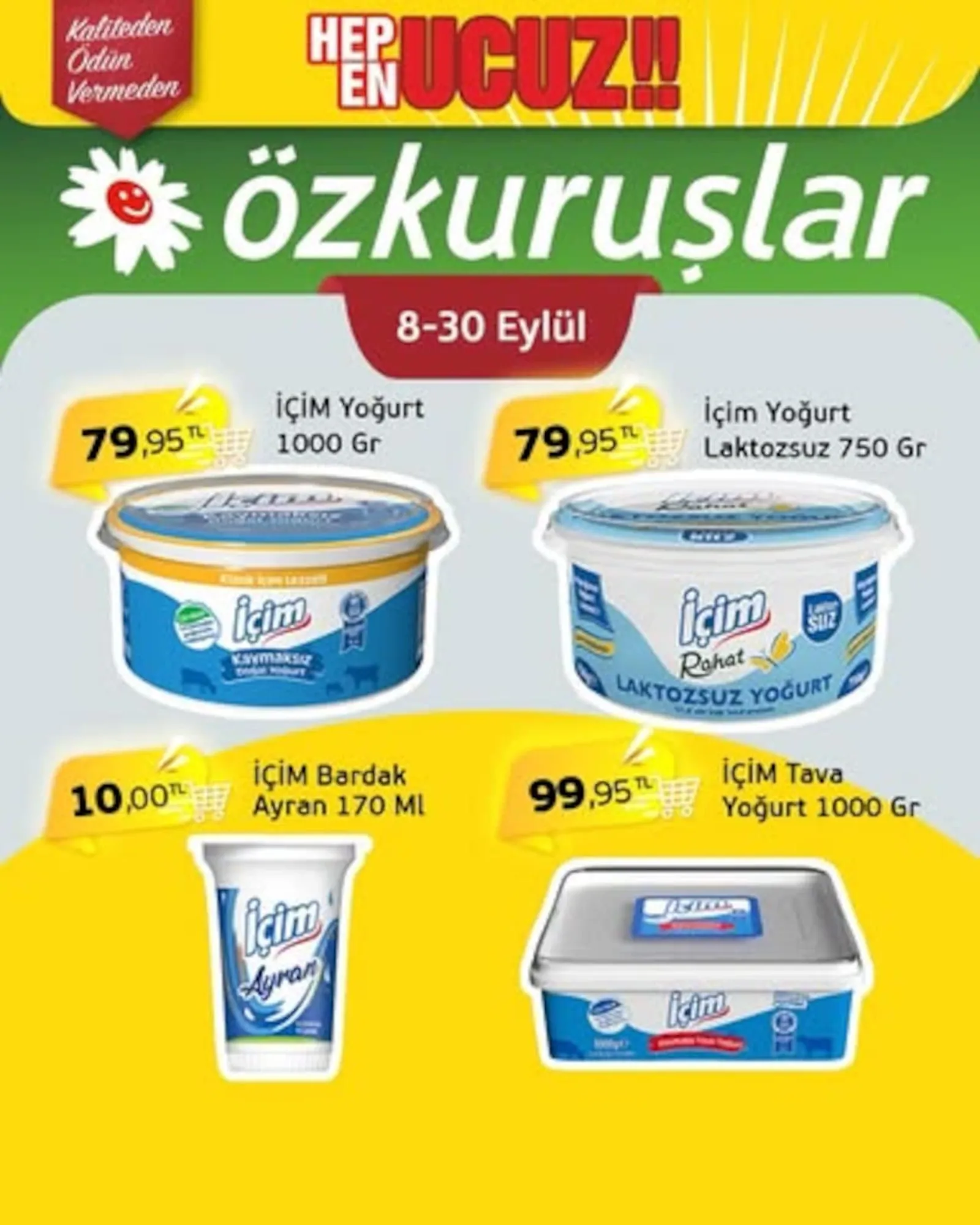 Özkuruşlar Gıda broşürü sayfa 1
