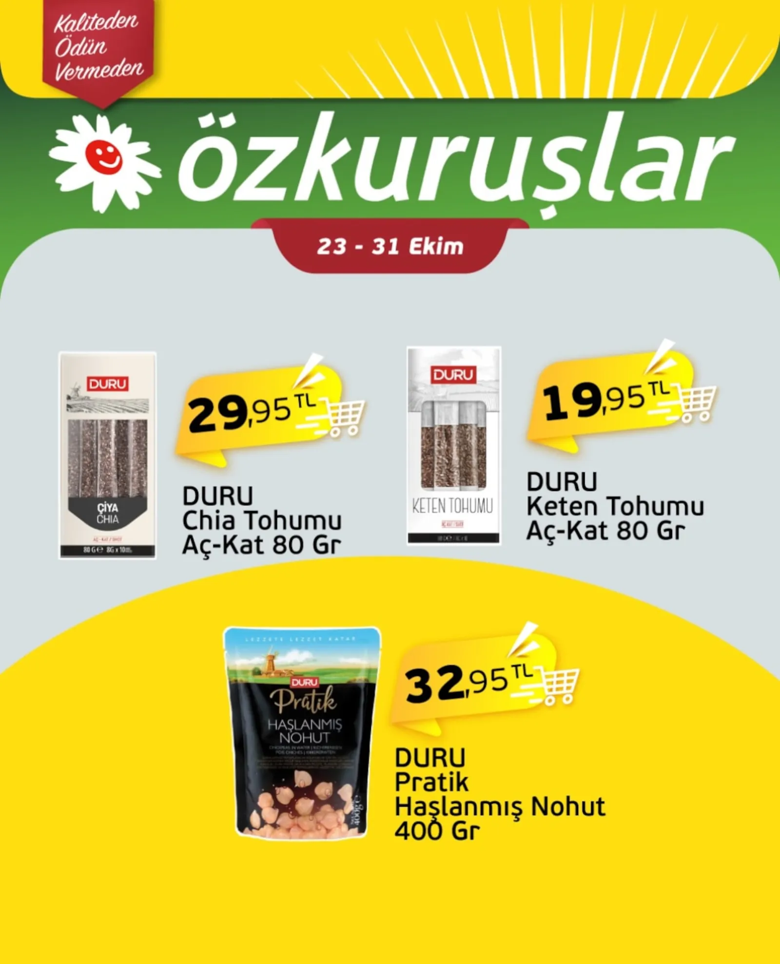 Özkuruşlar Gıda broşürü sayfa 1