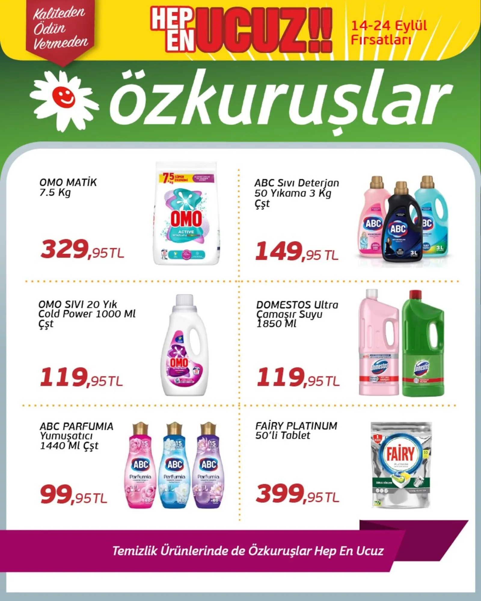Özkuruşlar Gıda broşürü