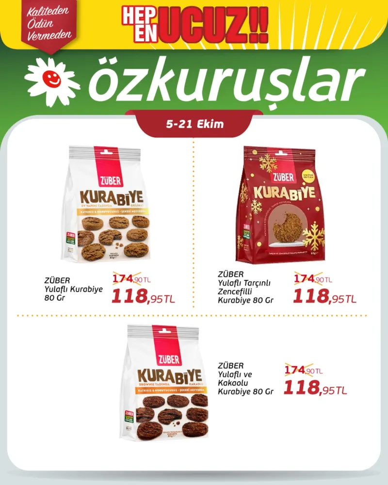 Özkuruşlar Gıda broşürü sayfa 1