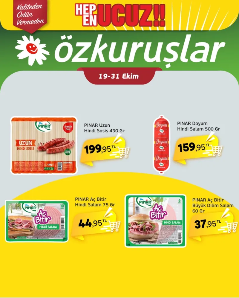 Özkuruşlar Gıda broşürü sayfa 1