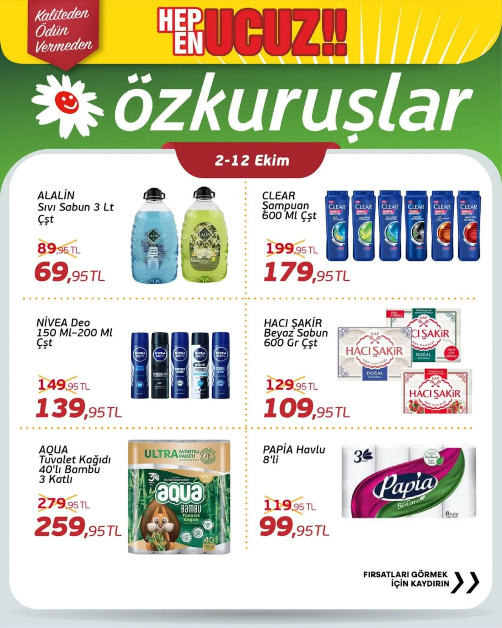 Özkuruşlar Gıda broşürü sayfa 1